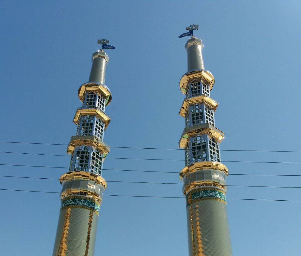 گلدسته استیل طلایی - سه موذنه شهر خمین